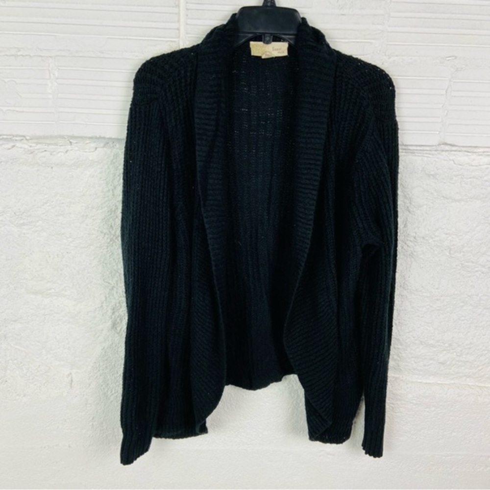 Sauci Classic Black Open-Front knit sweater Cardigan size 3X